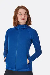 Флісова кофта Rab Nucleus Hoody wmns 12 Темно-синій
