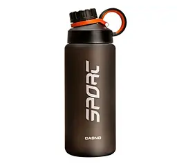 Пляшка для води Casno 800 мл KXN-1242 Чорна (KXN-1242_Black) - мініатюра 1