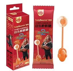 Льодяник Amos Tasty Sounds Audio Lollipop Zootopia Grapefruit Flavour кінь Мер Вигарцень 12г - мініатюра 3