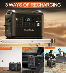 Зарядна станція портативна Choetech BS006 2000Wh 2000W - мініатюра 10