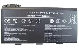 Акумулятор MSI AlSoft BTY-L74 5200mAh 6cell 11.1V Li-ion (A41554)