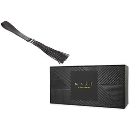 Флогер Bijoux Indiscrets Maze - Tassel Flogger Black - мініатюра 2