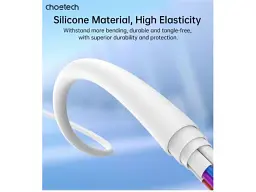 Кабель Lightning Choetech USB 2.0 AM to Lightning 1.0m 2.4A white (XAL-0003-WH-V2) - мініатюра 9