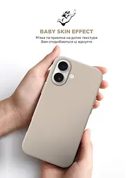 Силиконовый чехол с MagSafe для Apple iPhone 16, ICON2 MagCase, бежевый, противоударный, панель с мягкой подкладкой, защита всего корпуса, поддержка беспроводной зарядки, совместим с защитными стеклами и пленками, ArmorStandart (ARM80180) - мініатюра 8
