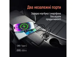 Автомобільний зарядний пристрій ColorWay 83 W Black (CW-CHA068PD-BK) - мініатюра 6