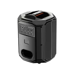 Портативна акустика XO F48 Dual Wheat 8" Phantom RGB Bluetooth Speaker караоке 40W бездротова - мініатюра 4