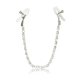 Затискачі для сосків CalExotic Crystal Chain Nipple Clamps