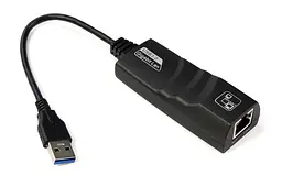 Перехідник USB 3.0 Type-A Ethernet RJ45 1000Mb Realtek RTL чорний