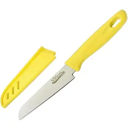 Ніж кухоний Vanora Home у чохлі 9.5 см жовтий (VN-YMJ-CVY02G)