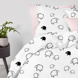 Підковдра полуторна 145х210 SHEEP DARK BLACK COSAS (4822052281765) - мініатюра 2