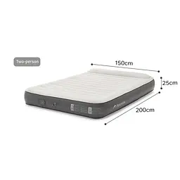Самонадувний матрац, двомісний, із вбудованою помпою Naturehike CNK2450WS040, 250 мм, сірий - мініатюра 2