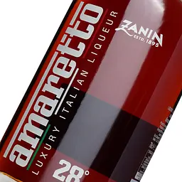 Лікер Zanin Luxury Amaretto 28% 0.7 л - мініатюра 5