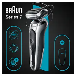 Електробритва Braun Series 7 71-S1000s SILVER / BLACK - мініатюра 6
