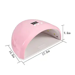 Лампа для сушіння нігтів манікюру та педикюру Beauty Nail Led Lamp 258FD компактна з UV світлом на 36w - мініатюра 7