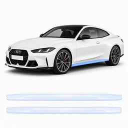 Антигравійна захисна бронеплівка за лекалами для BMW M4 G82/G83 facelift 2024- нижня зона кузова та пороги