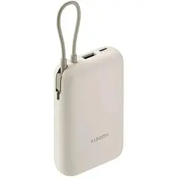 Портативна батарея Xiaomi 20000mAh 33W Integrated Cable (BHR8851GL) кора дуба - мініатюра 2