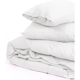 Підковдра MirSon Linen Winter flower льон 160х220 см біла (2200008249342) - мініатюра 5