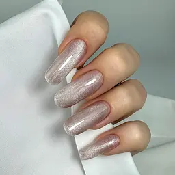 Камуфлююча база для нігтів Magic Cat Base 04 Sparkle nude JOIA vegan 8 мл - мініатюра 2