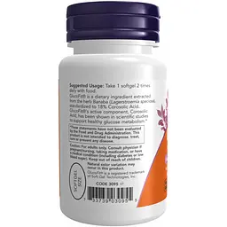 Екстракт листя банаби Now Foods Glucofit 60 капсул - мініатюра 3