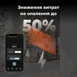 Обігрівач Aeno Eco Smart GH4S LED Black (AGH0004S) - мініатюра 7