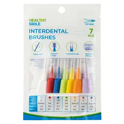 Міжзубні йоршики Healthy Smile Mix Pack з ковпачками 7 шт., ISO 0-5