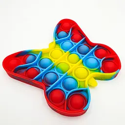 Сенсорна іграшка антистрес силіконова нескінченна пухирець попит UKC Pop It Fidget метелик