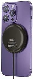 БЗП XO CX029 Magnetic Wireless Charger 15W Чорний - мініатюра 5