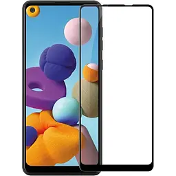 Захисне скло Tempered Glass 11D Premium Full Glue Samsung Galaxy A21 2020 A215 black