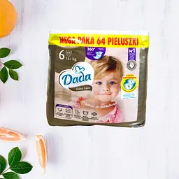 Підгузки Dada Extra Care Mega Paka 6 16+кг 64шт