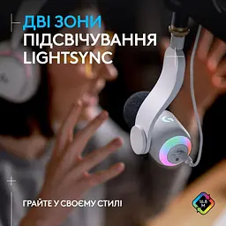 Мікрофон Logitech Yeti GX Dynamic RGB Off-White (988-000576) - мініатюра 2