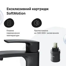 Змішувач для умивальника AM.PM Pride високий black matt F7C92022 - мініатюра 5