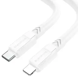 Кабель Borofone BX81 Type-C to Lightning PD 1 м білий - мініатюра 1