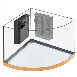 Акваріум Ferplast DUBAI CORNER 90 BEECH - 180 L 66 x 93 x h 57 cm - мініатюра 7