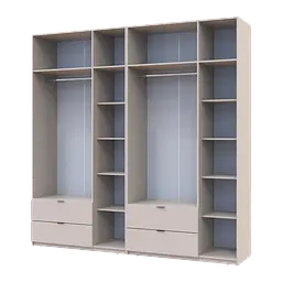 Розпашна Шафа для одягу Doros Лукас Кашемір 3+3 ДСП 240х50х240 (42005108) - мініатюра 3