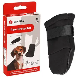 Захисні черевики для собак Flamingo Paw Protector M фламінго для порід бордер-колі, фокстер’єр, бультер’єр