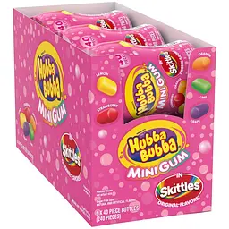 Жувальна гумка Hubba Bubba Skittles Flavored Mini Gum 40шт - мініатюра 4