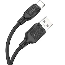 Дата кабель Hoco X90 Cool silicone USB to Type-C (1m) Black - мініатюра 2