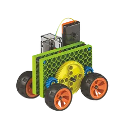 Конструктор Zephyr Blix Gear Box поліпропіленовий розвивальний з моторчиком 100 елементів 10 моделей - мініатюра 3