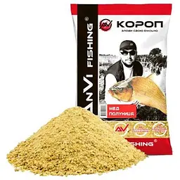 Принада ANVI-FISHING МЕД/ПОЛУНИЦЯ 1кг для лову риби Короп