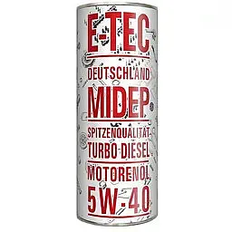Автомобільна моторна олива E-TEC Midep EVO 5W-40 1л 5337 - мініатюра 2