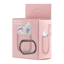 Чохол Silicone Case 1,2mm for AirPods 1/2 Pink - мініатюра 2