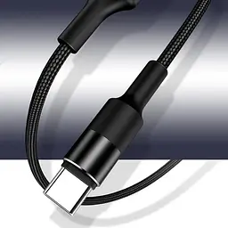 Кабель Usams USB Cable to USB-C 1.2m BlackКабель Usams USB Cable to USB-C 1.2m Black (6958444956633) - мініатюра 2