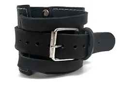 Манжета EasyFit F8 чорна для тяги на тренажері (шкіра) (EF-LGSTR-F8)