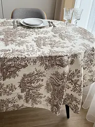 Скатертина столова Ecotton DUCK 170х200 см водовідштовхувальна Italiano бежевий (30497 Beige) (25027) - мініатюра 6