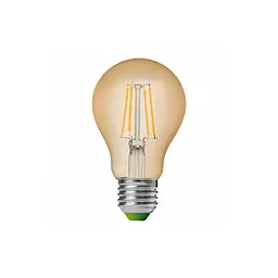 Лампочка Eurolamp A60 8W E27 2700K (deco) акция 1+1 new (MLP-LED-A60-08273(Amber)new) - мініатюра 2