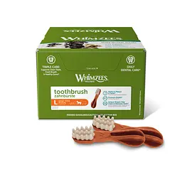 Натуральні ласощі для зубів собак WHIMZEES Dental Treats Toothbrush L 30 шт.