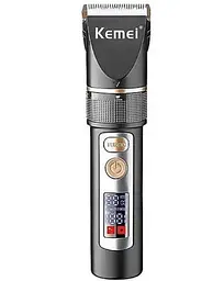 Машинка для стрижки Kemei LFJ-KM-5073 3 насадки Чорний (2390000002)