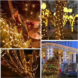 Гірлянда Lezonic 220 LED Fairy Lights Outdoor Power, 8 м/8 режимів, ПВХ Fairy Lights з дистанційним упрв - мініатюра 2