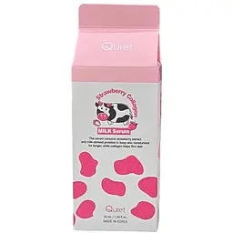 Сироватка для обличчя Quret Collagen молочна полуниця 50 мл - мініатюра 3
