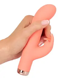 Вібратор-кролик You2Toys Peachy Mini Rabbit, 16.7 см (персиковий) - мініатюра 4